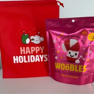 LIMITED HOLIDAY EDITION Crochet Kit -PEPPI the Candy Cane, Gift Bag Included